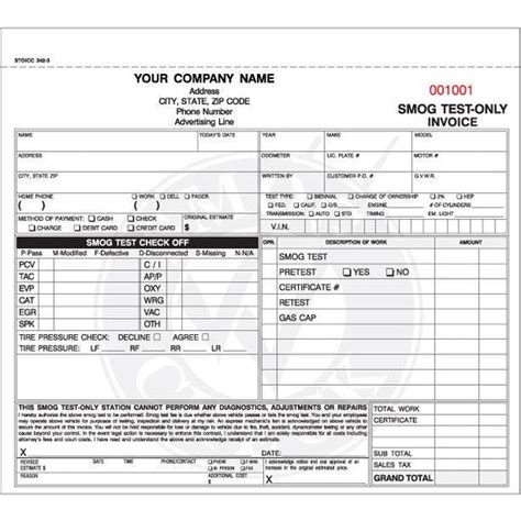 Ca Smog Check Forms Parts Queen