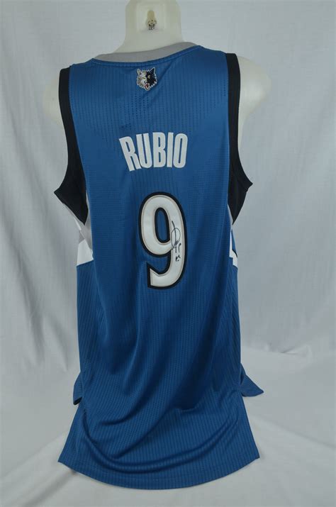Lot Detail Ricky Rubio Autographed Minnesota Timberwolves Jersey