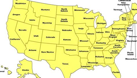Ciudades De Estados Unidos En Mapa