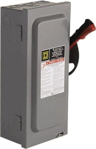 Square D 60 Amp 2 Pole Fusible General Duty Safety Switch 40 Off