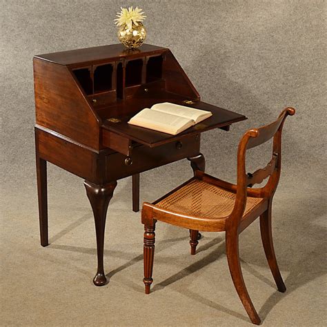 Antique Small Bureau Campaign Writing Study Desk As272a1467 2888