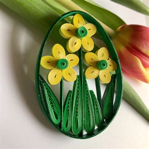 Haging Easter Eggs Quilling Easter Eggs Spring Decor Etsy