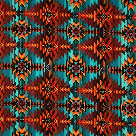 Timeless Treasures Southwest Indian Blanket Print Multi Fabric