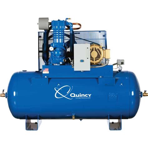 Quincy Qp Max Pressure Lubricated Reciprocating Air Compressor 10 Hp