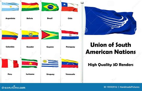Union Of South American Nations Stock Illustration Illustration 19592916