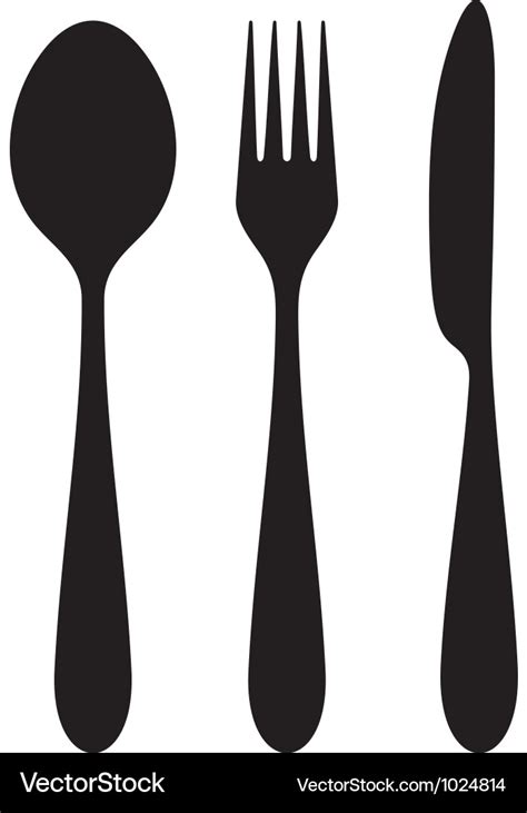 Knife Fork And Spoon Royalty Free Vector Image