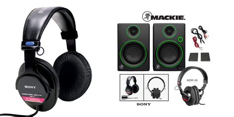 Mackie Cr 3 Speakers W Sony Mdr V6 Headphones For 115 Shipped 180