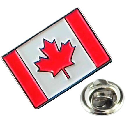 Canada Flag Canadian Maple Leaf Lapel Pin Badge From Ties Planet UK
