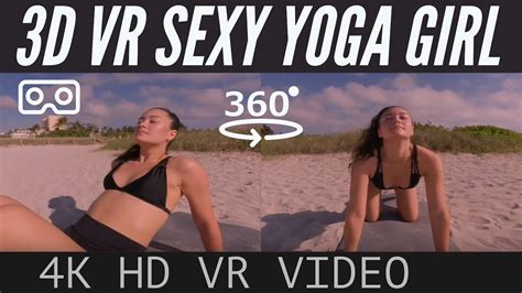 3d Vr Yoga Girl Virtual Reality Experience With Vr Headset Oculus Cardboard Playstationvr
