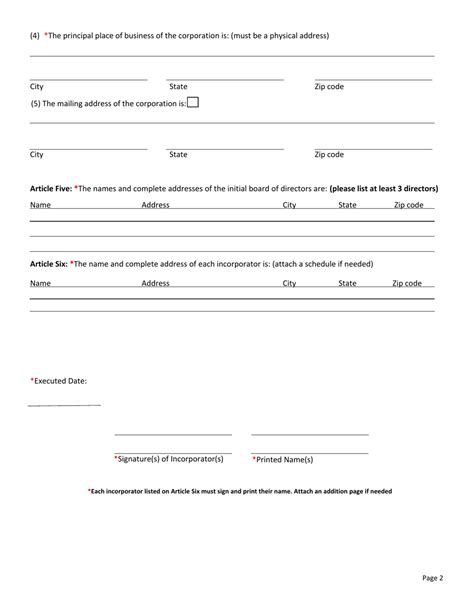 New Mexico Nonprofit Corporation Articles Of Incorporation Fill Out