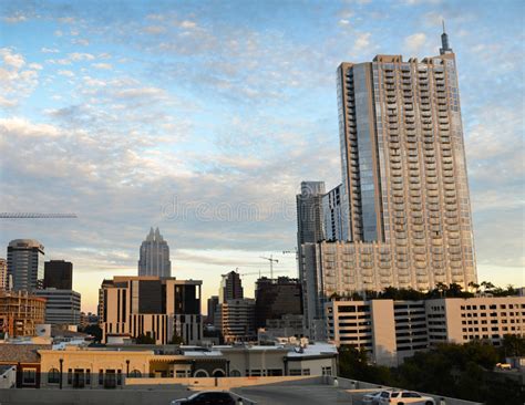 Sunrise In Downtown Austin Editorial Stock Image Image Of Building
