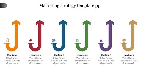 Marketing Strategy Template Ppt Slides Presentation 6 Node