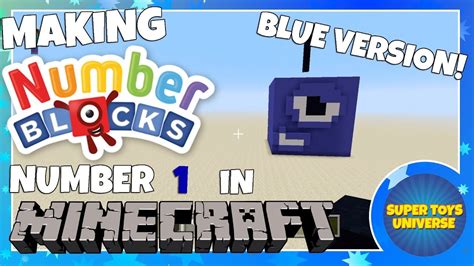 Making Numberblock Number 1 In Minecraft Blue Version Youtube