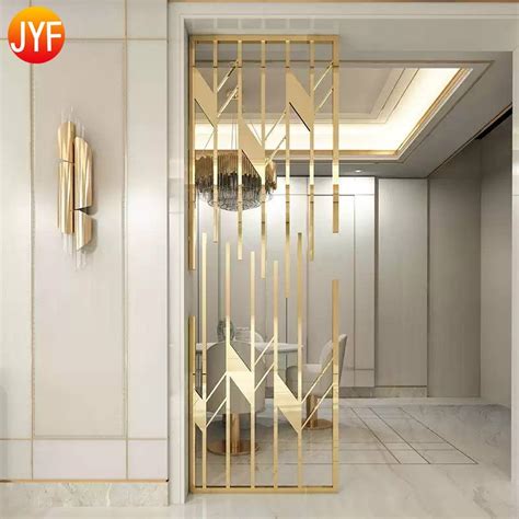 Zz3104 Wholesale Customized Decorative Stainless Steel Restaurant Screen Room Dividers Aluminum