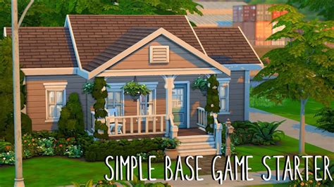 Simple Base Game Starter 🏡 Sims 4 Speed Build Youtube