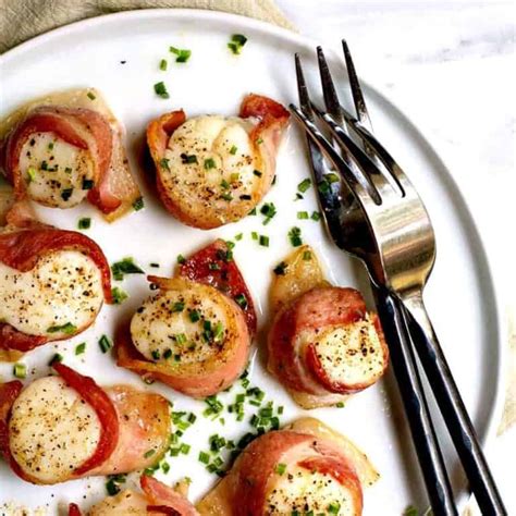 Easy Bacon Wrapped Scallops Pinch And Swirl