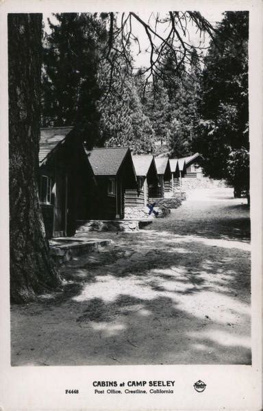 Cabins Of Camp Seeley Crestline Ca Postcard