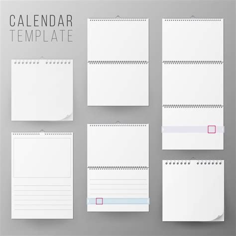 Premium Vector Calendar Template