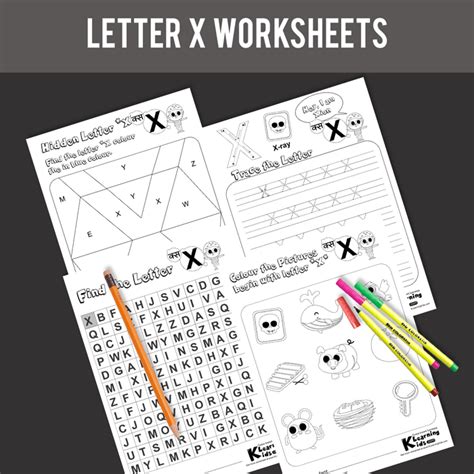 Letter X Worksheets For Pre School Kids