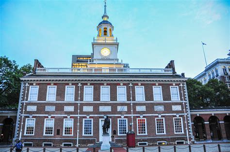 Independence Hall 1753 Pennsylvania State House At Dusk