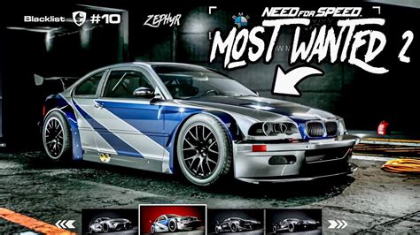 Need For Speed Most Wanted 2 BlackList Car Fan Made YouTube