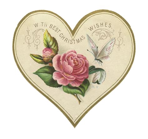 Heart Via Graphics Fairy Coração Vintage Cartões Vintage Dia Dos
