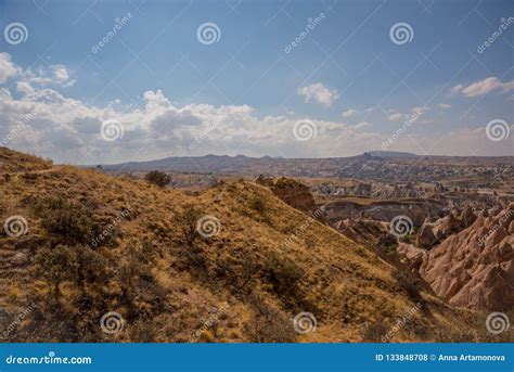 Beautiful Landscape With Unusual Rocks And Mountains In Pink Valley