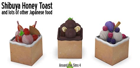 Around The Sims 4 Custom Content Download Japanese Food Honey