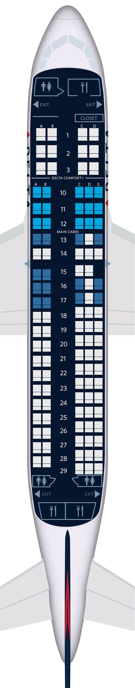 14 Seat Map Airbus A320 100