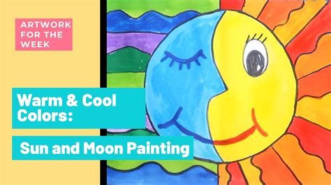 Warm And Cool Colors Sun And Moon Painting Youtube