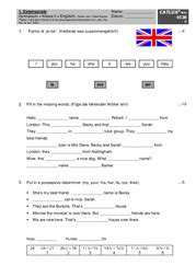 Online english grammar quiz topic: Schulaufgaben Gymnasium Klasse 5 Englisch | Catlux