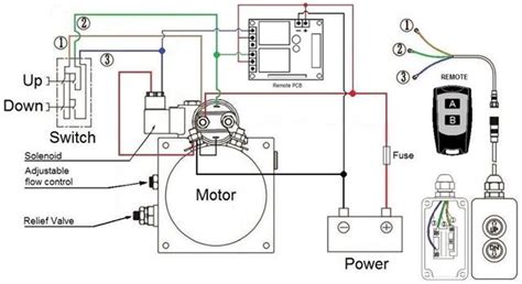 12v Hydraulic Pump Wiring Diagram Hydraulic Acting Double Dual Wiring