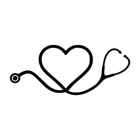 Heart Stethoscope Vinyl Decal Sticker Doctor Nurse Emt Rn Etsy