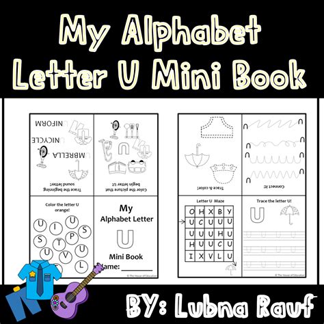 Alphabet Uppercase Letter U Mini Bookfoldable Mini Book Made By Teachers