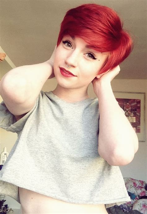 Red Pixie Cut Tumblr Images Galleries With A Bite