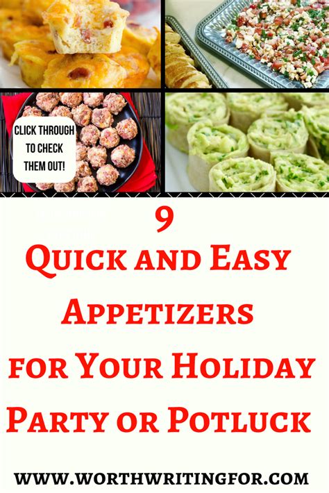 9 Quick And Easy Appetizers For Your Holiday Party Or Potluck Quick