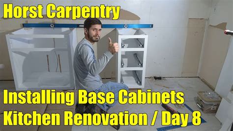 In this video i'll show you some of my favorite features in a custom cabinet including. Kitchen Renovation | Installing Base Cabinets | Day 8 ...
