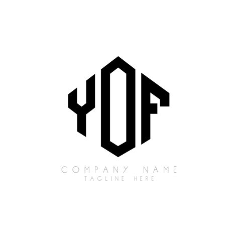 Diseño De Logotipo De Letra Yof Con Forma De Polígono Yof Diseño De