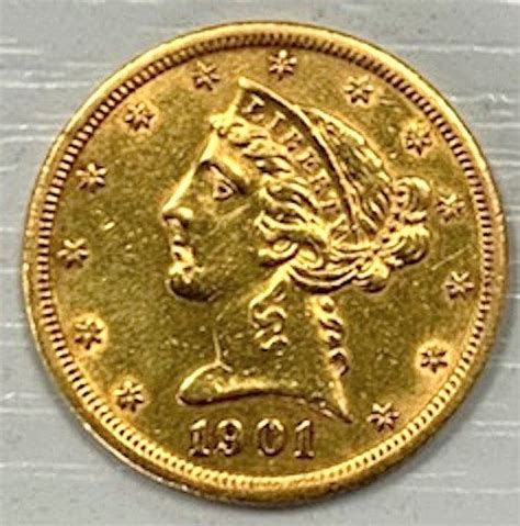 États Unis 5 Dollars 1901 S Liberty Head Catawiki