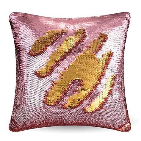Reversible Sequin Pillow Case Decorative Mermaid Pillow C