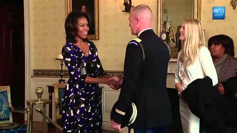 The President The First Lady Surprise Visitors On White House Tours