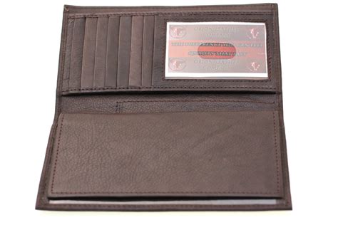 Mens Womens Checkbook Wallet Removable Checkbook Cover Genuine Leather