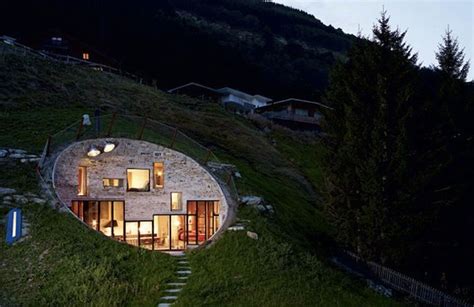 Villa Built Into A Hillside House In The Mountains Underground