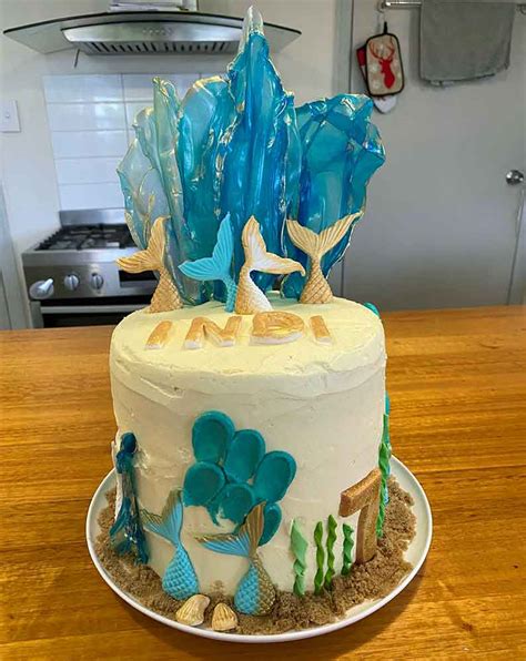 Mermaid Underwater Cake How To Diy Party Central