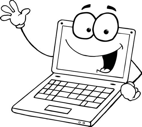Computer Cartoon Drawing At Explore Collection Of