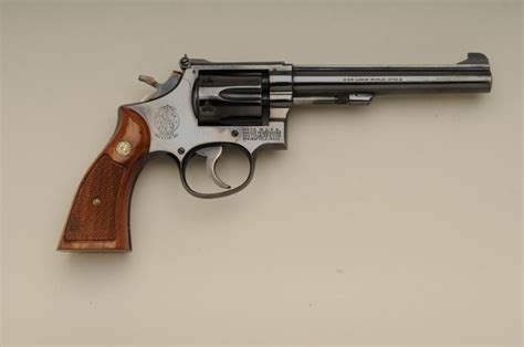 Smith And Wesson Model 17 2 Da Revolver 22lr Cal 6” Barrel Blue