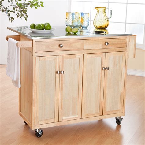 Brilliant Mobile Chopping Bench Kitchen Island With Pillars Ideas