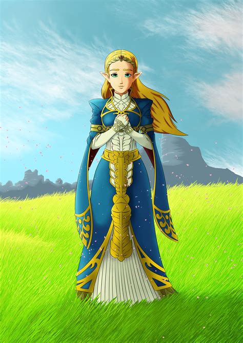 Princess Zelda Breath Of The Wild Artwork