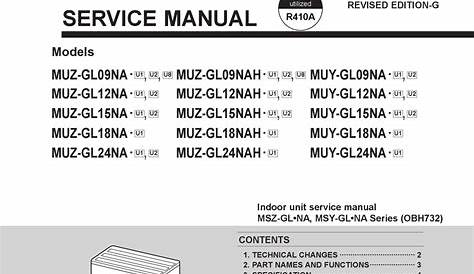 Msz-gl12na-u1 Manual