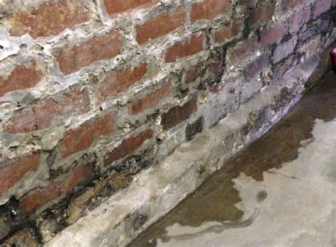 Basement Waterproofing Leaking Brick Foundation In